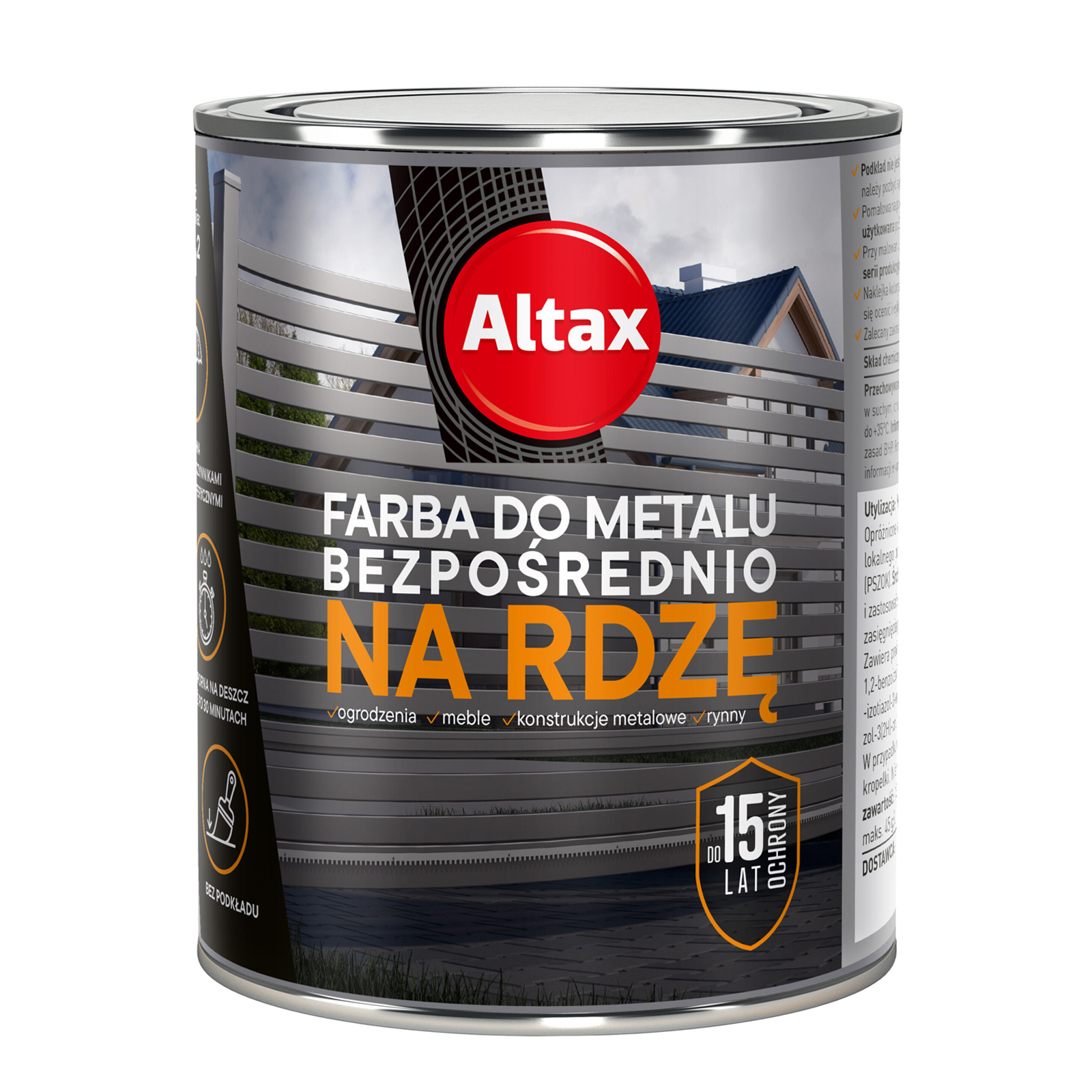 Altax – მეტალის საღებავი 750ml — ლაქები, ზეთები და წებოები